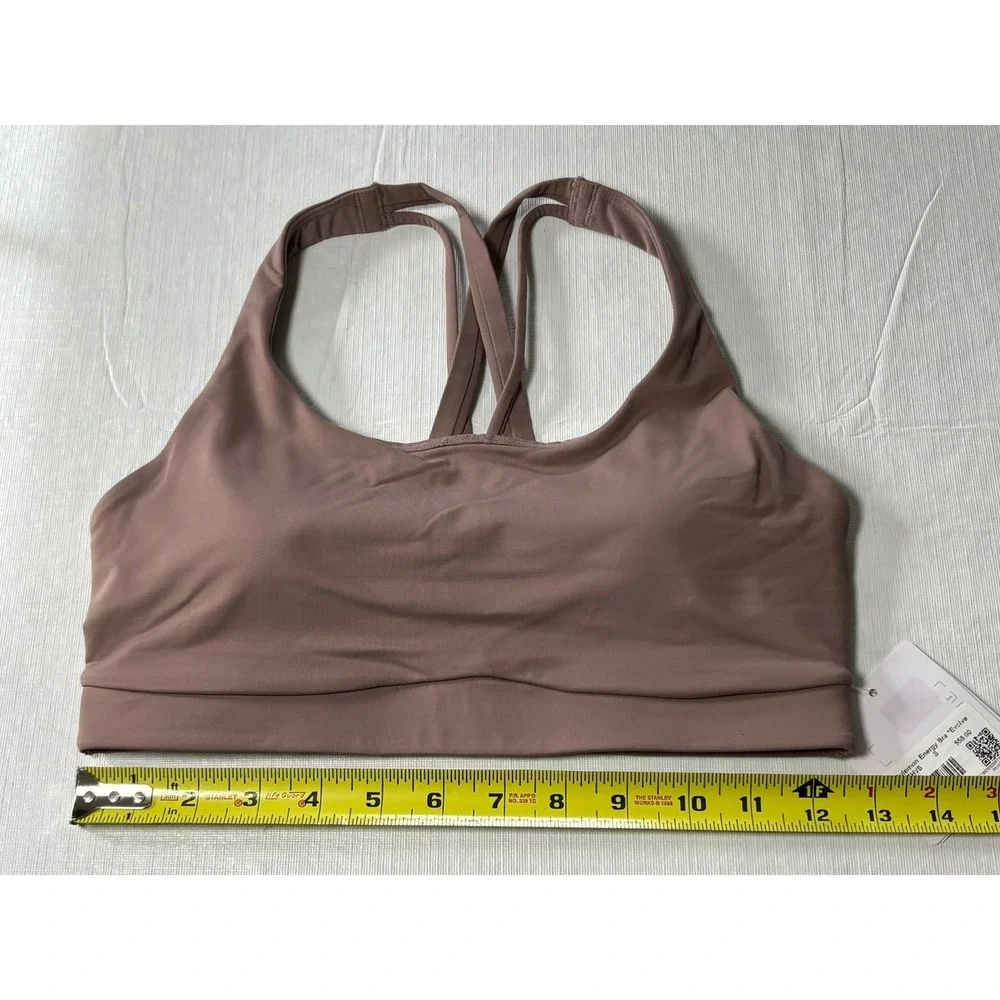 Lululemon Energy Bra Evolve Ashen Rose Sports Bra LW2EHVS Size Small NEW